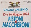 Sabato 25 e domenica 26 maggio, nel centro del paese, a Casola Valsenio, si terrà PISTONI E MACCHERONI